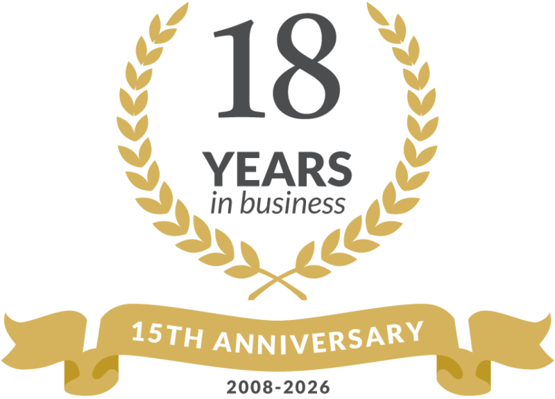 Celebrating 18 years in business